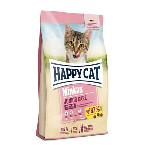 غذای خشک گربه مینکاس هپی کت جونیور Happy Cat Minkas Junior وزن 10 کیلوگرم