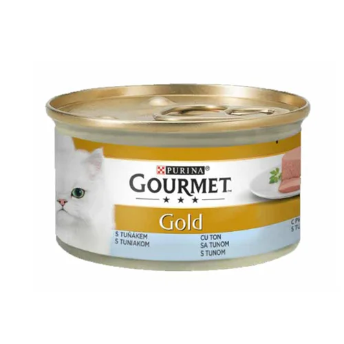 کنسرو غذای گربه گورمت طعم سالمون مدل Gold Tuna وزن ۸۵ گرم