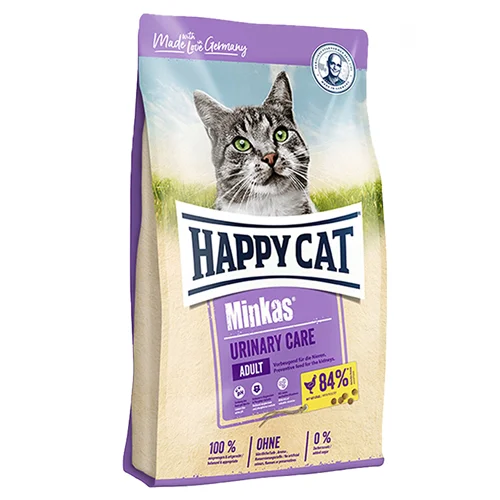 غذای خشک گربه مینکاس یورینری هپی کت Happy Cat Minkas Urinary Care وزن 1 کیلوگرم زیپ کیپ