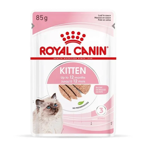 پوچ بچه گربه رویال کنین Royal Canin Kitten وزن 85 گرم