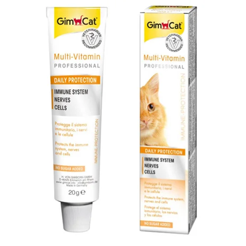 خمیر مولتی ویتامین گربه جیم کت GimCat Multi Vitamin paste professional وزن 100 گرم