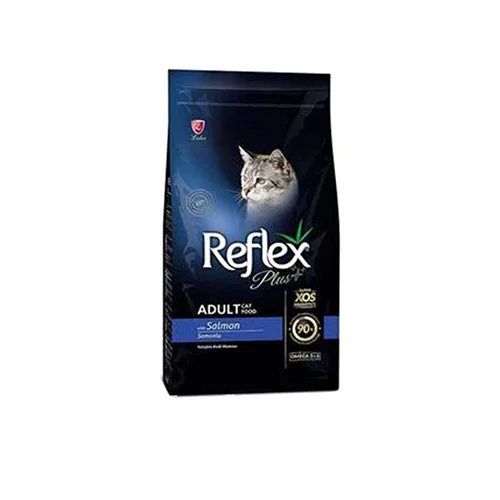 غذای خشک گربه بالغ با طعم ماهی سالمون رفلکس پلاس Reflex Plus Adult Salmon وزن 1.5 کیلوگرم